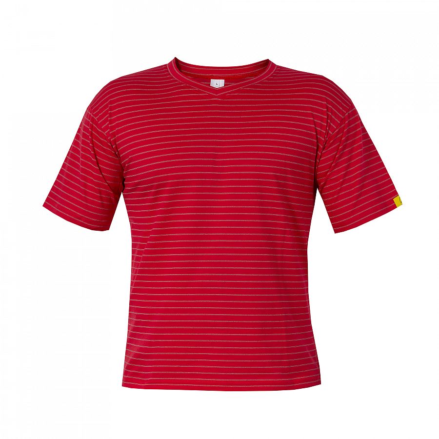 Tričko PXT Antistatic wear červené kr.rukáv "V" 160 g/m2, vel. S - Obrázek Tričko PXT Antistatic wear červené kr.rukáv "V" 160 g/m2, vel. S - Obrázek